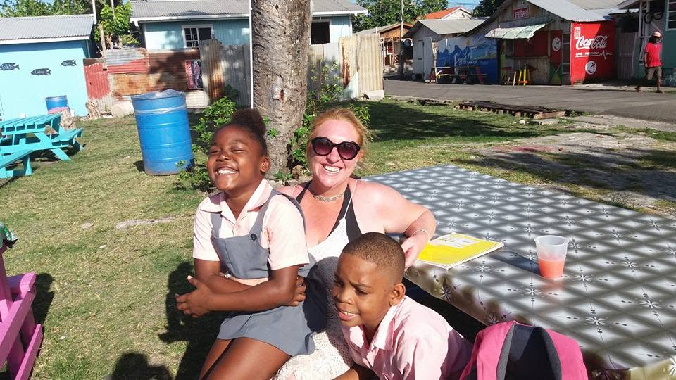 Sorrell Fearnall working with young entrepreneurs in St Lucia during a Hull Chamber of Commerce trade visit